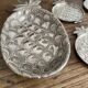 Set of pineapple coasters Silea silver-plated, 1970s