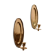 Pair Of Mid Century Swedish Brass Sconces
