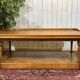 19th-century work table in English pine.