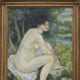 French Naive Folk Art Painting with Nude Figure – ca. 1920