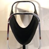 Chrome and fabric magazine holders 1970