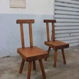 Pair of chairs published by Mobichalet, Belgium, 1950
