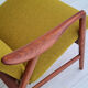 Alf Svensson, 60s, armchair model Kontur, completely restored, furniture wool
