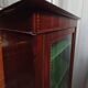 English style display cabinet in marquetry mahogany.