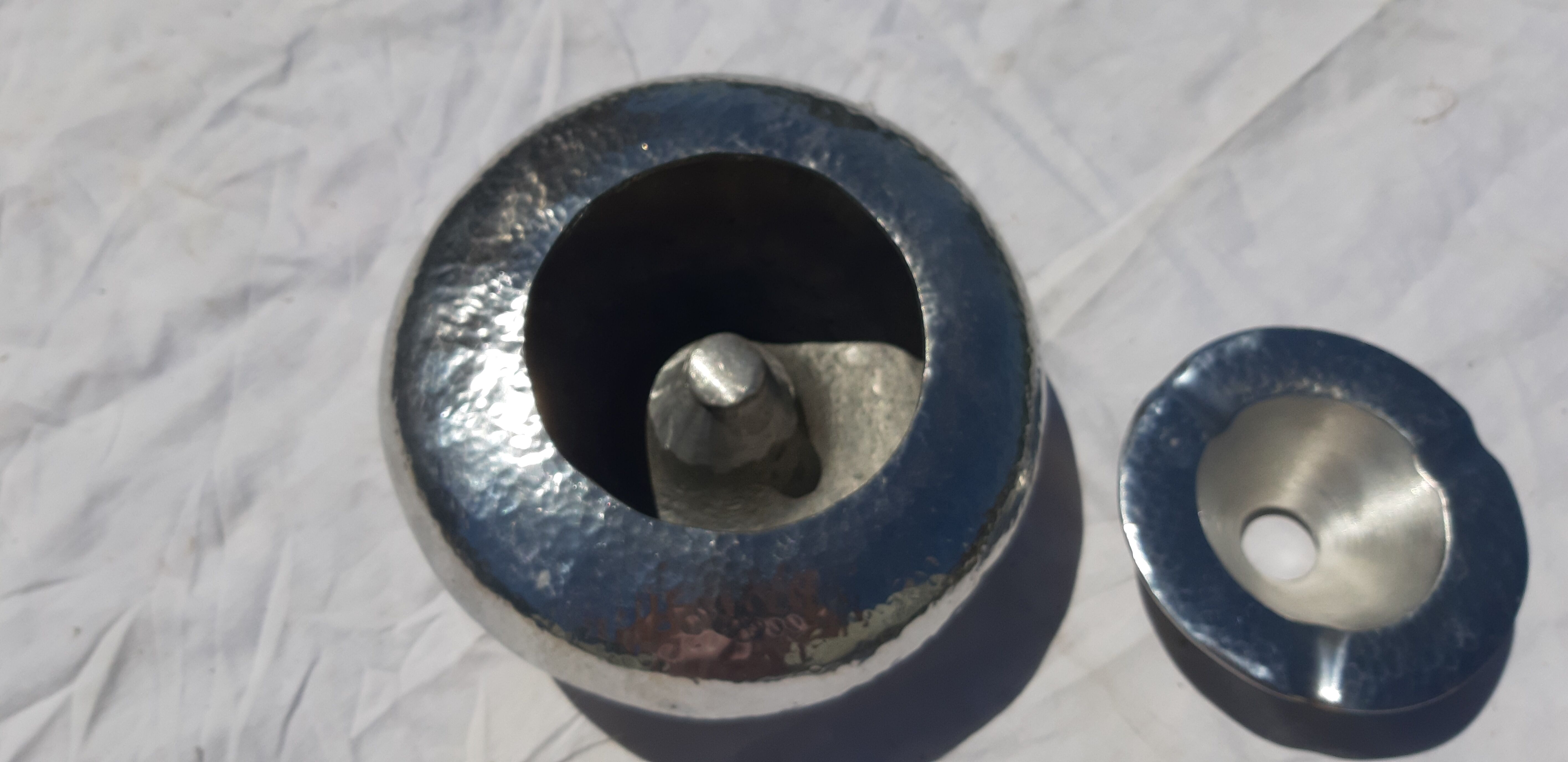 Vintage aluminium ashtray