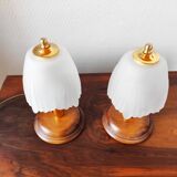 Pair of vintage Italian art deco style lamps