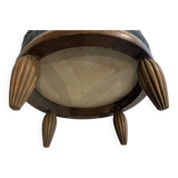 Art Deco footrest stool in beech 20th century
