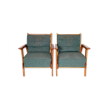 Ensemble de deux fauteuils rétro, 1950