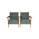 Set of two retro armchairs, 1950