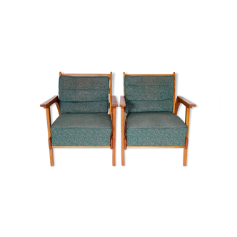 Ensemble de deux fauteuils rétro, 1950