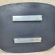 Vintage smoked bronze wall mirror, free form, 1970s – 70 x 55 cm