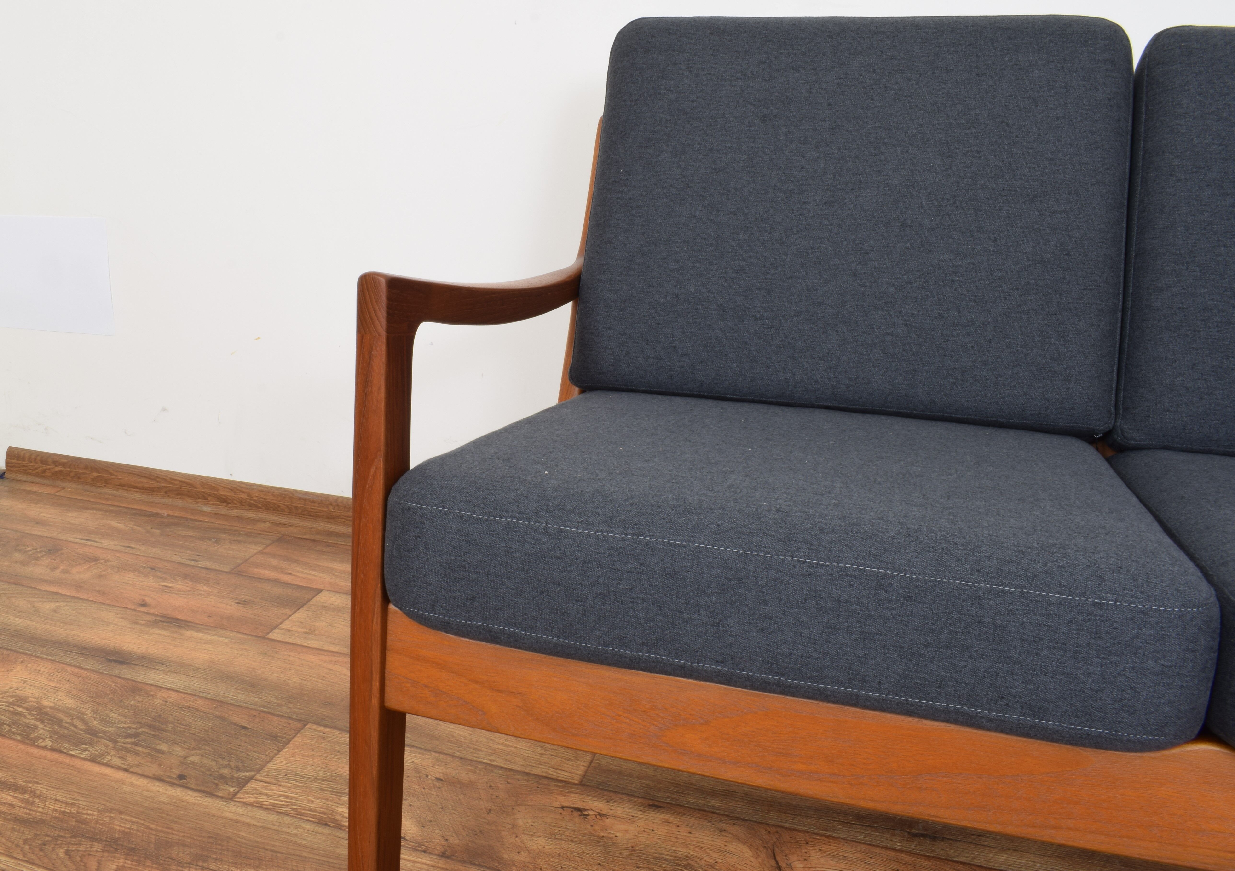Danish teak Senator sofa by Ole Wanscher for Poul Jeppesens, 1950s