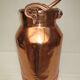Copper milk pot from farm