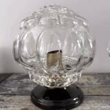 Pair of bubble globe wall lights