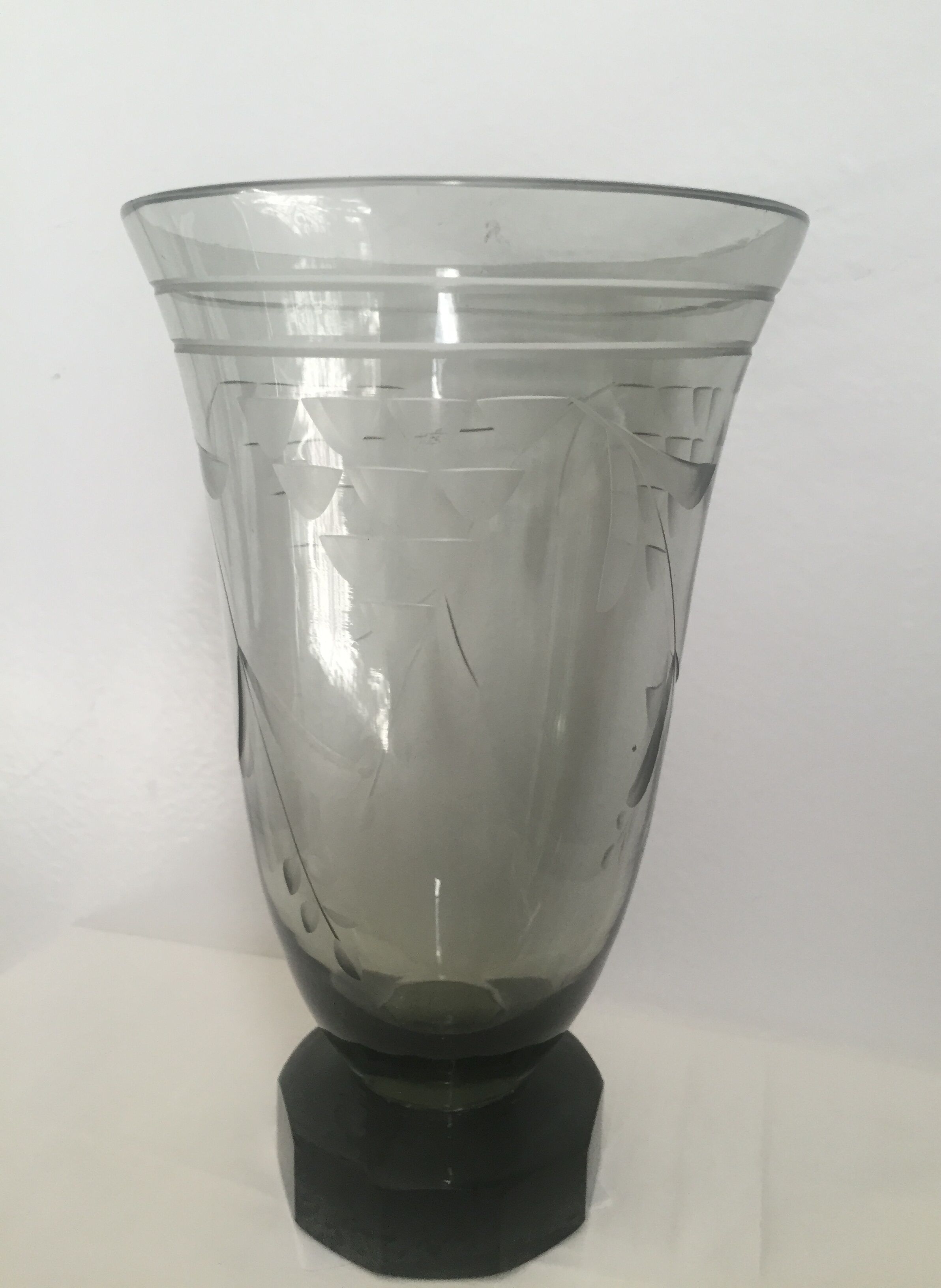 Ancient vase in bohemian crystal