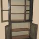 Antique display cabinet in patinated hardwood, 18th-19th century.