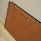 Mirror in mahogany frame, Italian design, 1970s, production: Italy