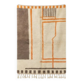 Modern brown Berber rug