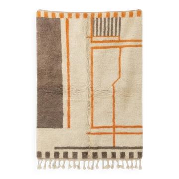 Modern brown Berber rug
