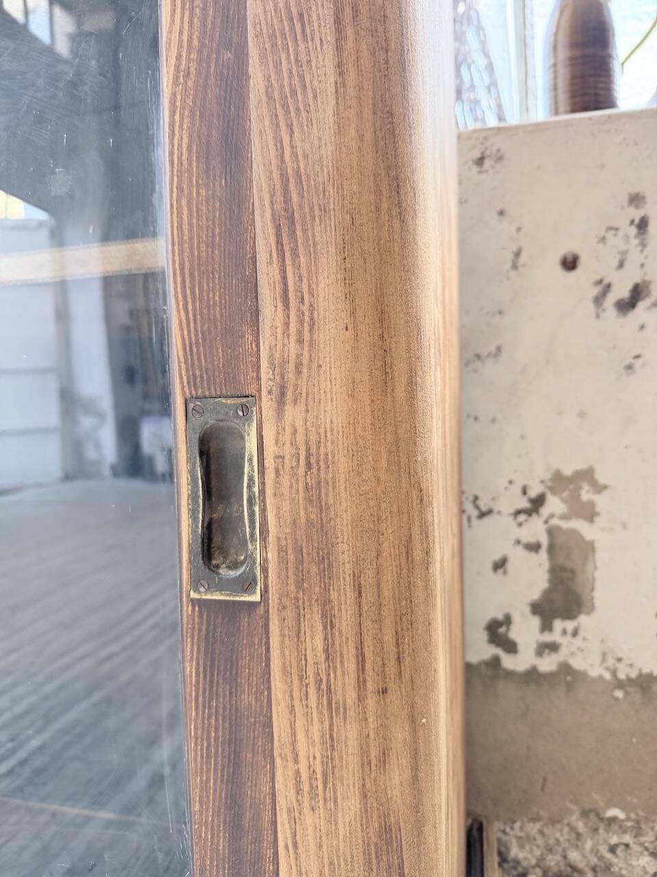 Enfilade meuble de métier XXL portes vitrées