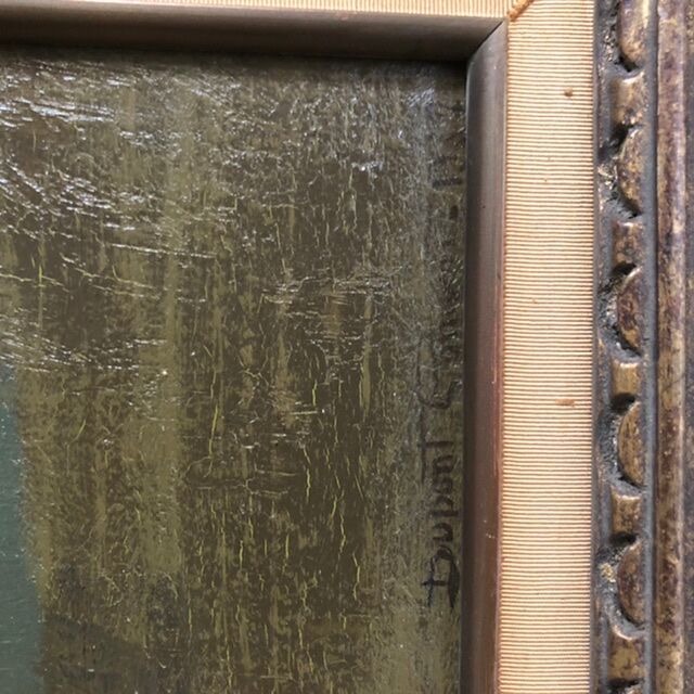 Painting oil on canvas beautiful signature