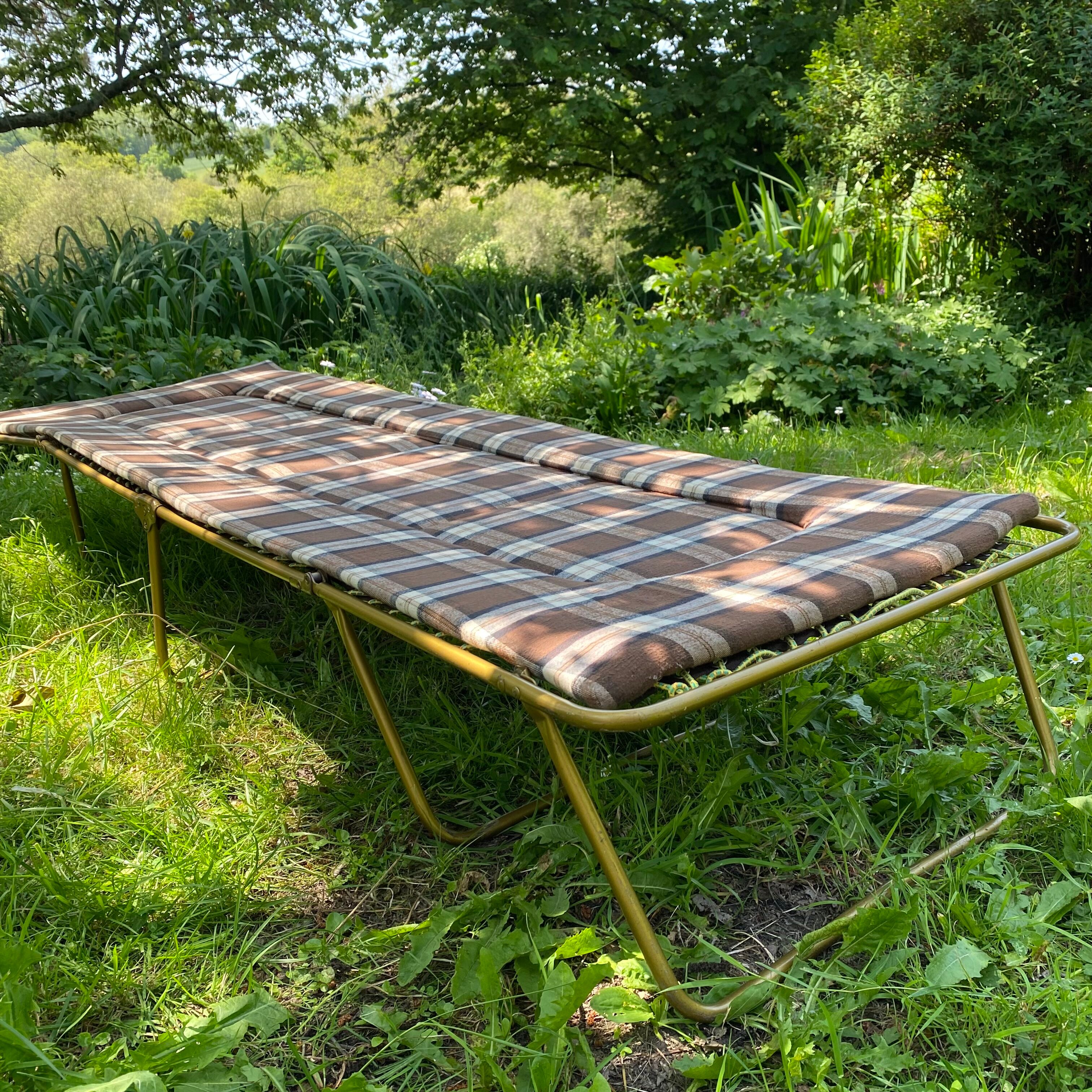 Deckchair, Lafuma camp bed, 70s