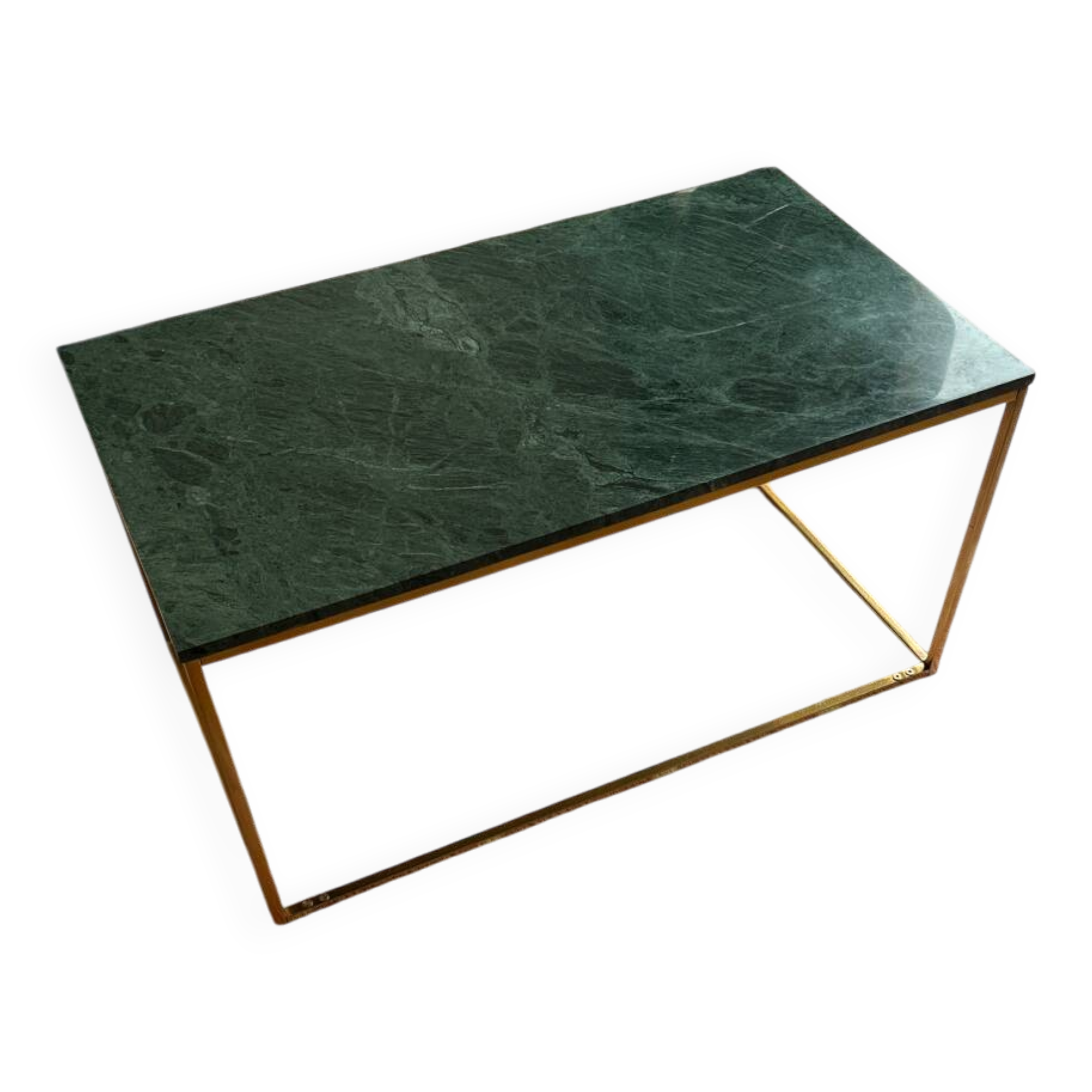 Green marble coffee table