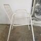 Emu chair, rio, in white metal mesh
