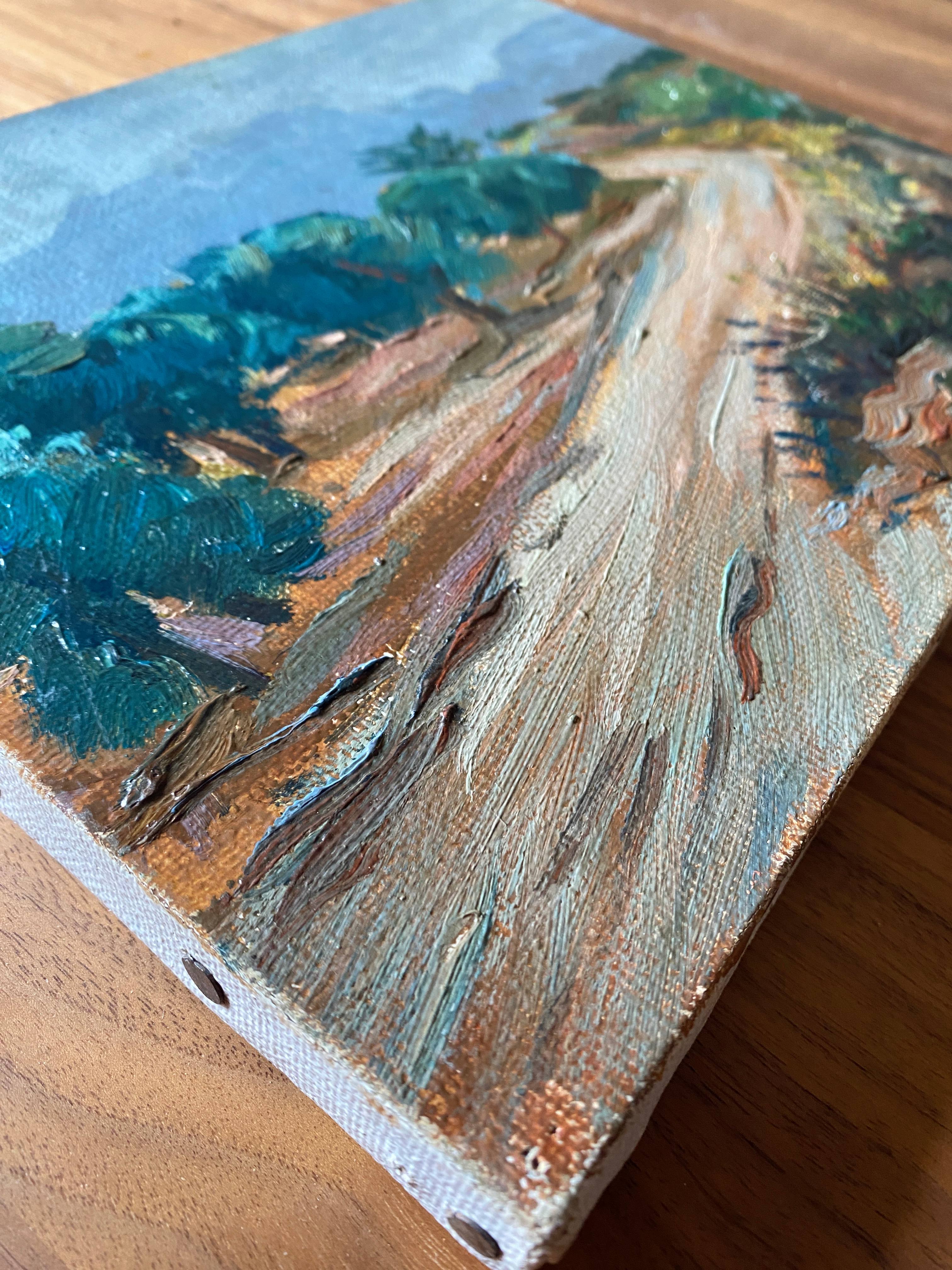 Painting oil on canvas landscape