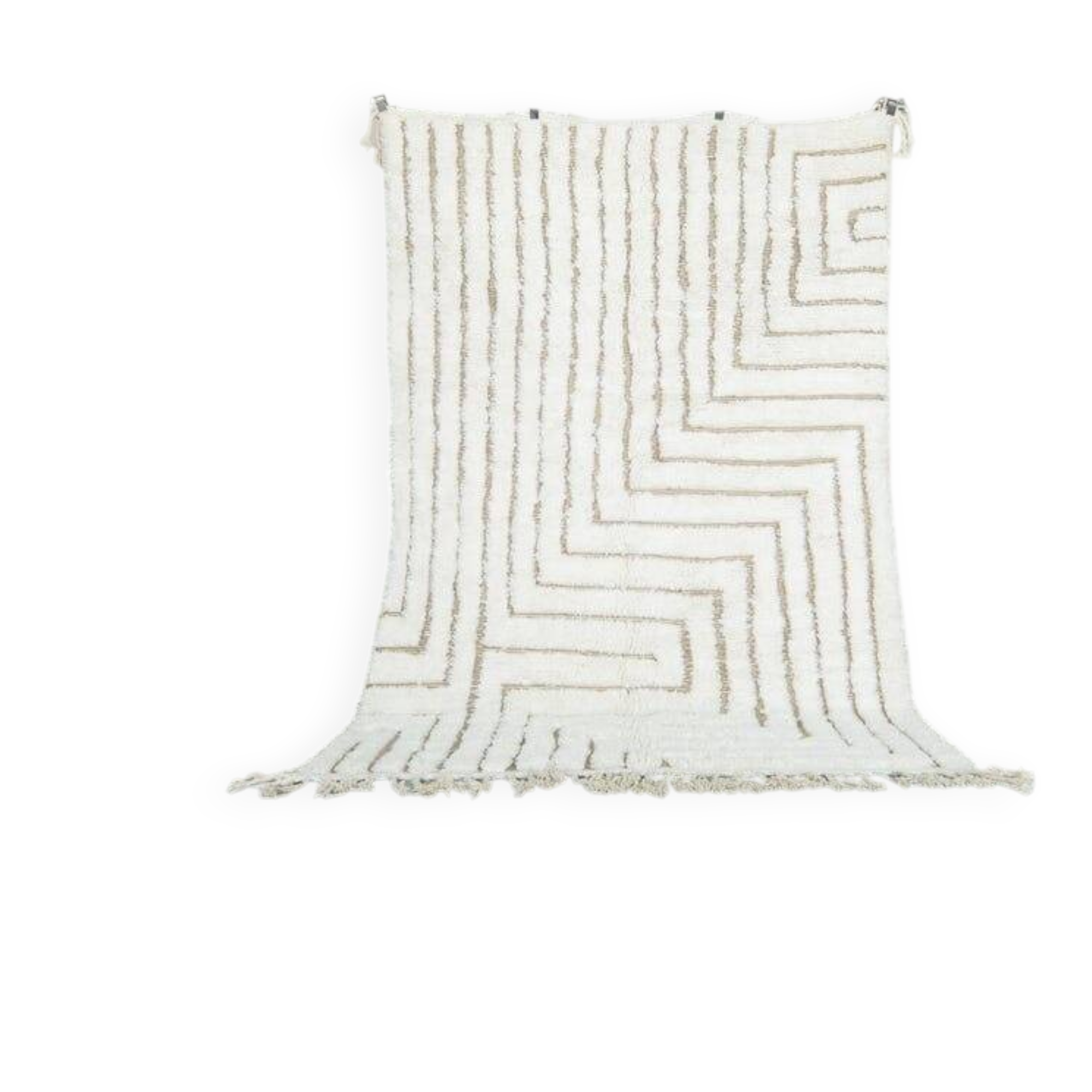 Pure natural wool Berber rug for your living room, size 150 x 250 cm.