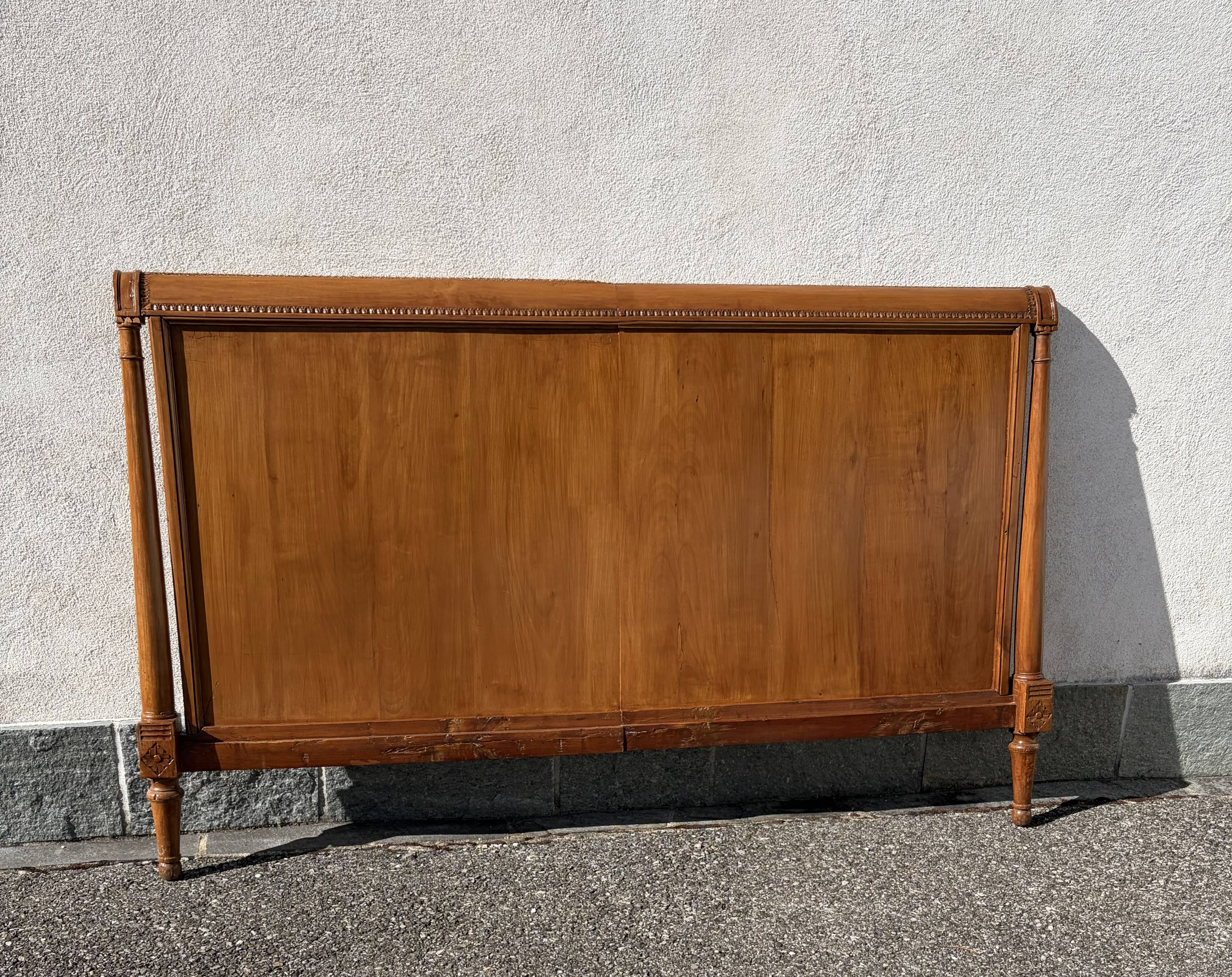 tete de lit ancienne en merisier style Louis XVI 185 cm