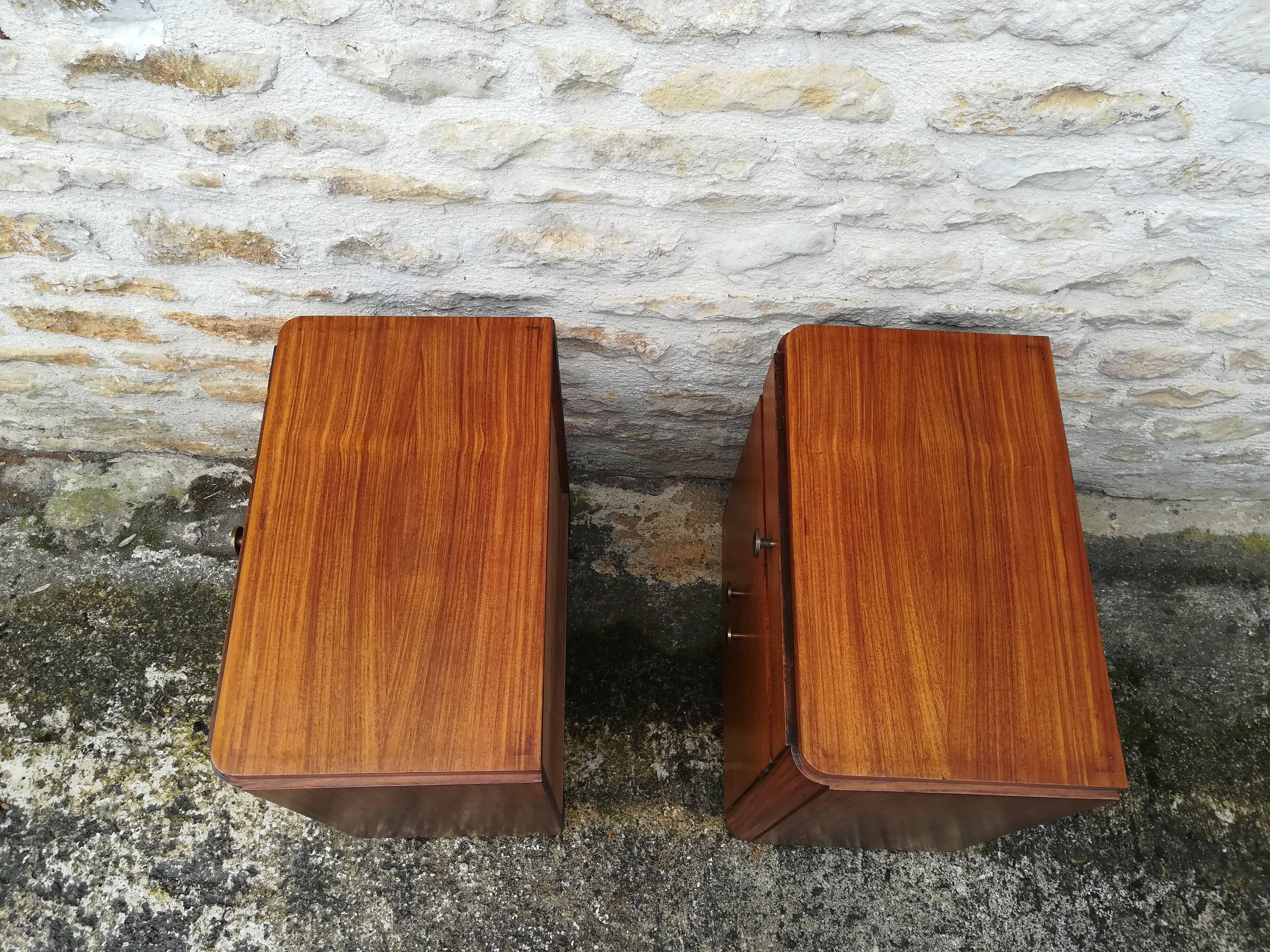 Pair of art deco night tables