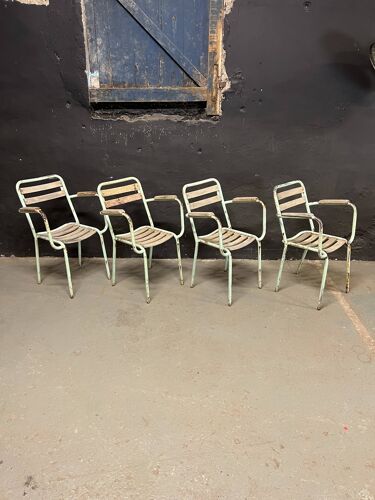 Lot de chaises Tolix T2