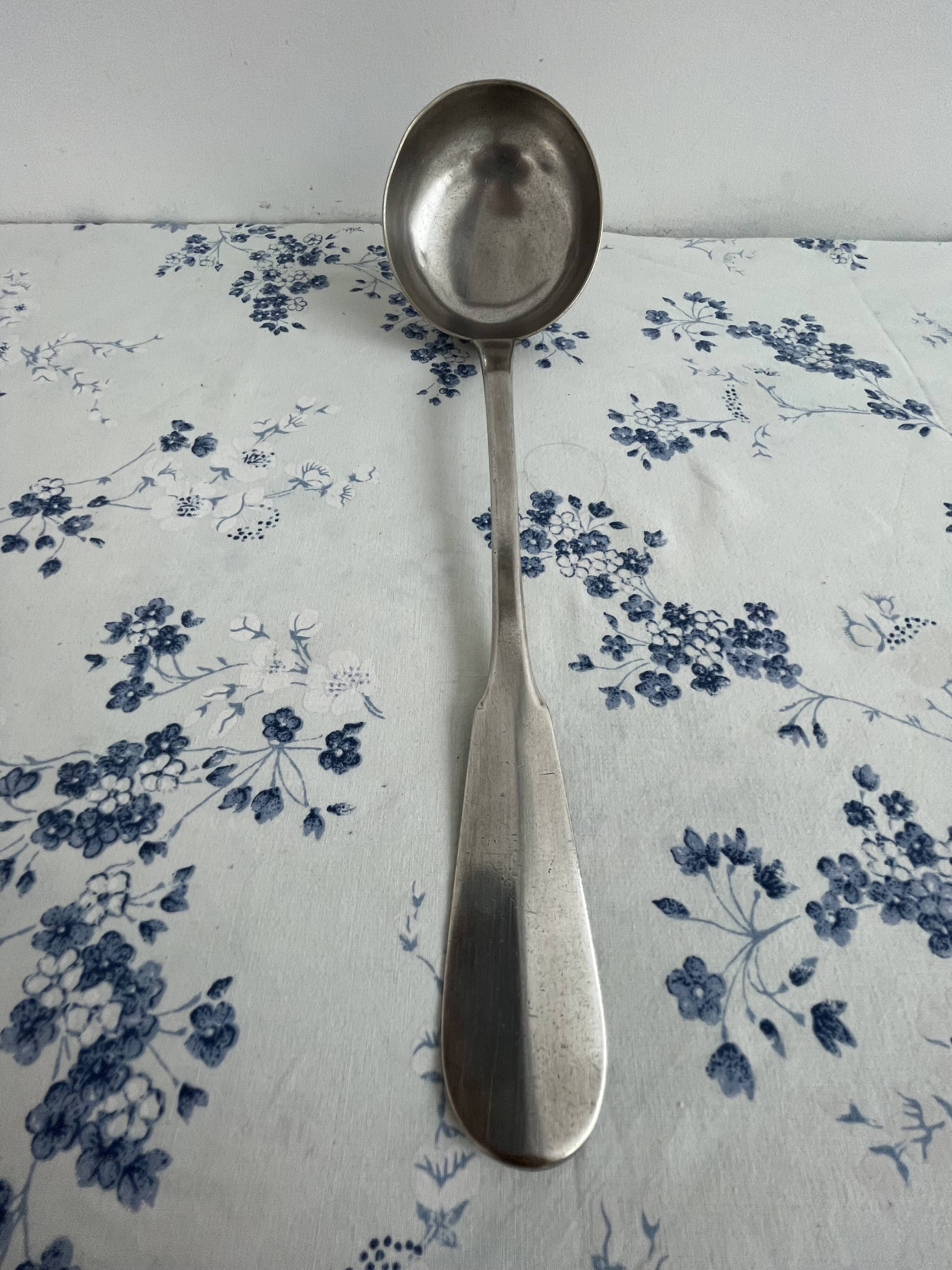 Large antique ladle, Art Nouveau, Maison Cailar‑Bayard, Christofle 1900