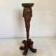 Large wooden candle holder