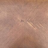 Small extendable table, regency style, solid wood, marquetry, vintage