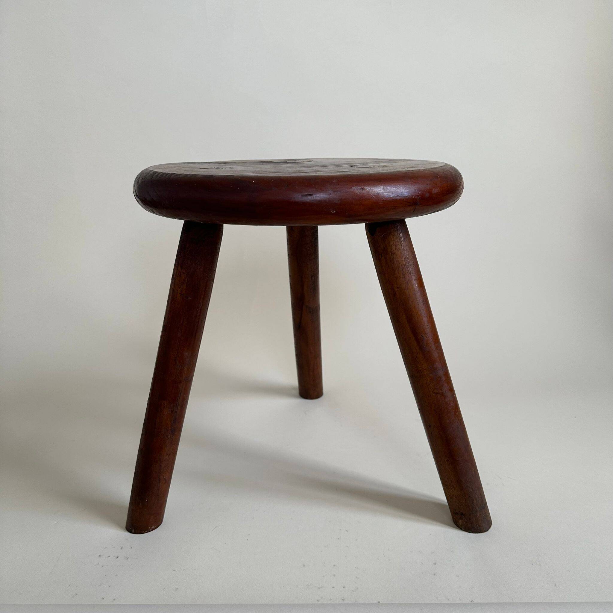 Wooden tripod stool