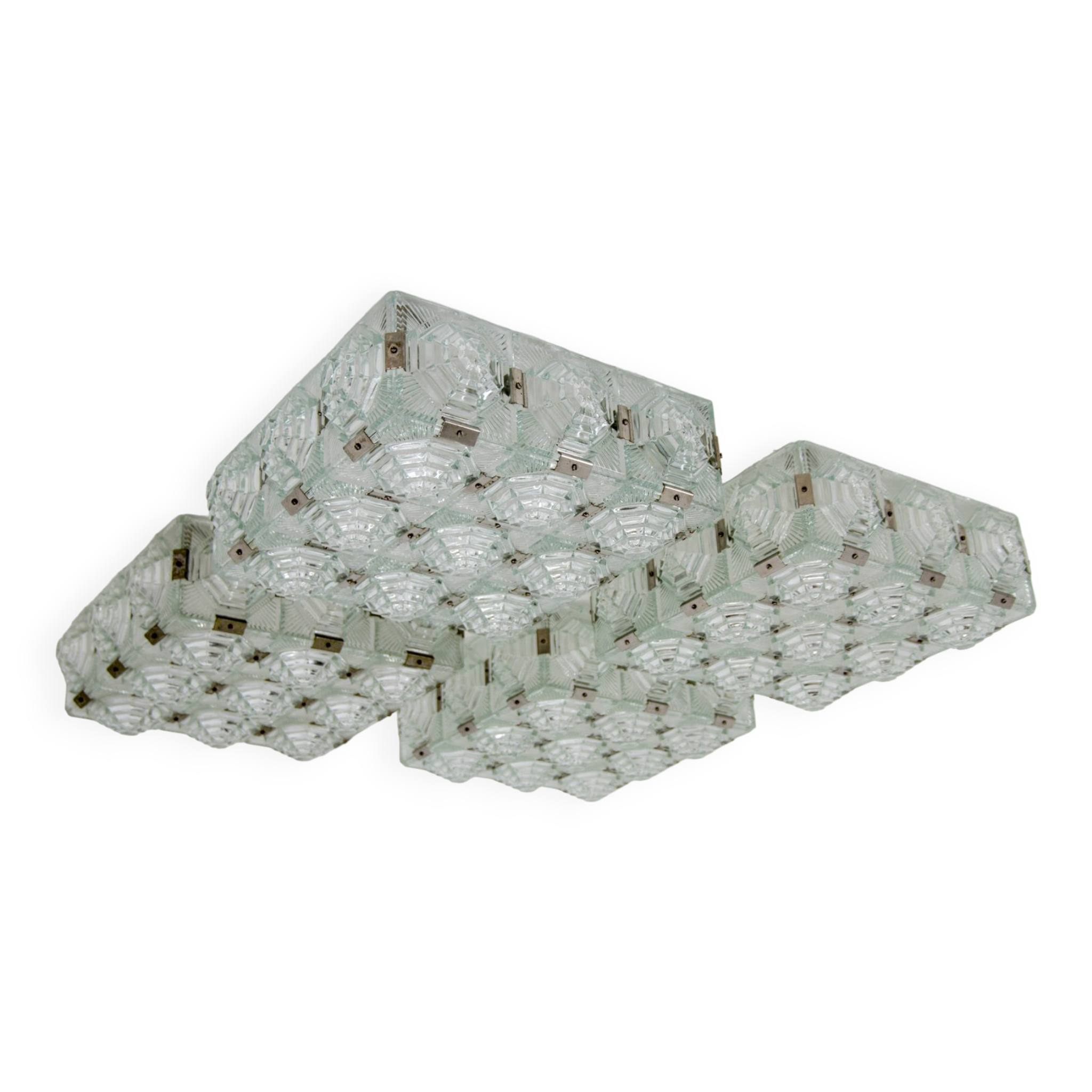 Brutalist Flush Mount by Kamenicky Senov, 1970s, More Items Available
