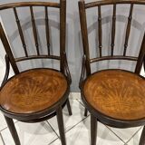 Set of 4 bentwood bistro chairs from the 1930s