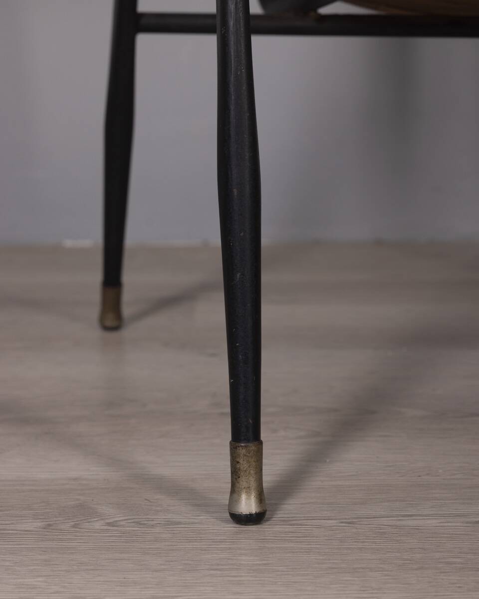 Vintage leather chair by gastone rinaldi for rima, 1950s