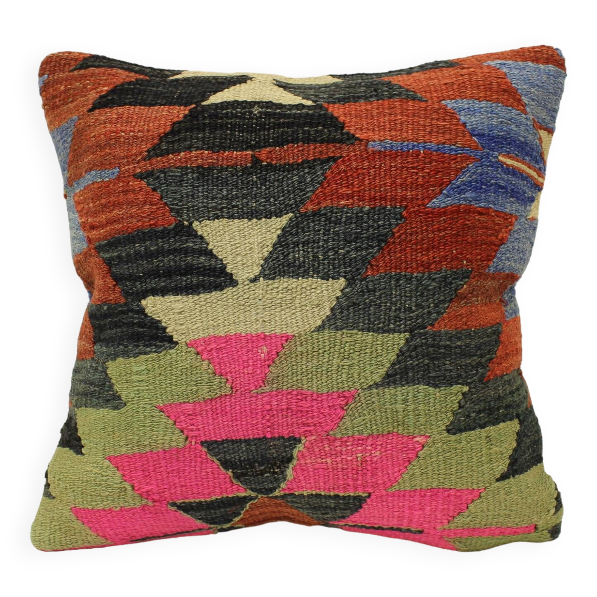 Turkish kilim cushion, 45x45 cm, kb-1395