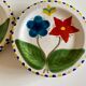 Set of 6 plates De Simone in glazed earth 1970 Italian work