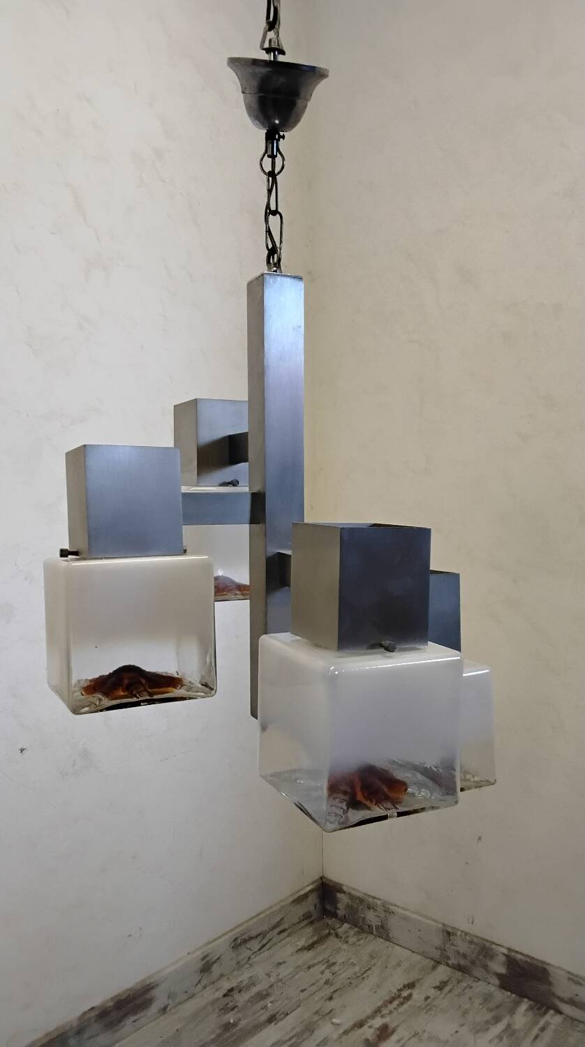 Vintage Cubic Chandelier