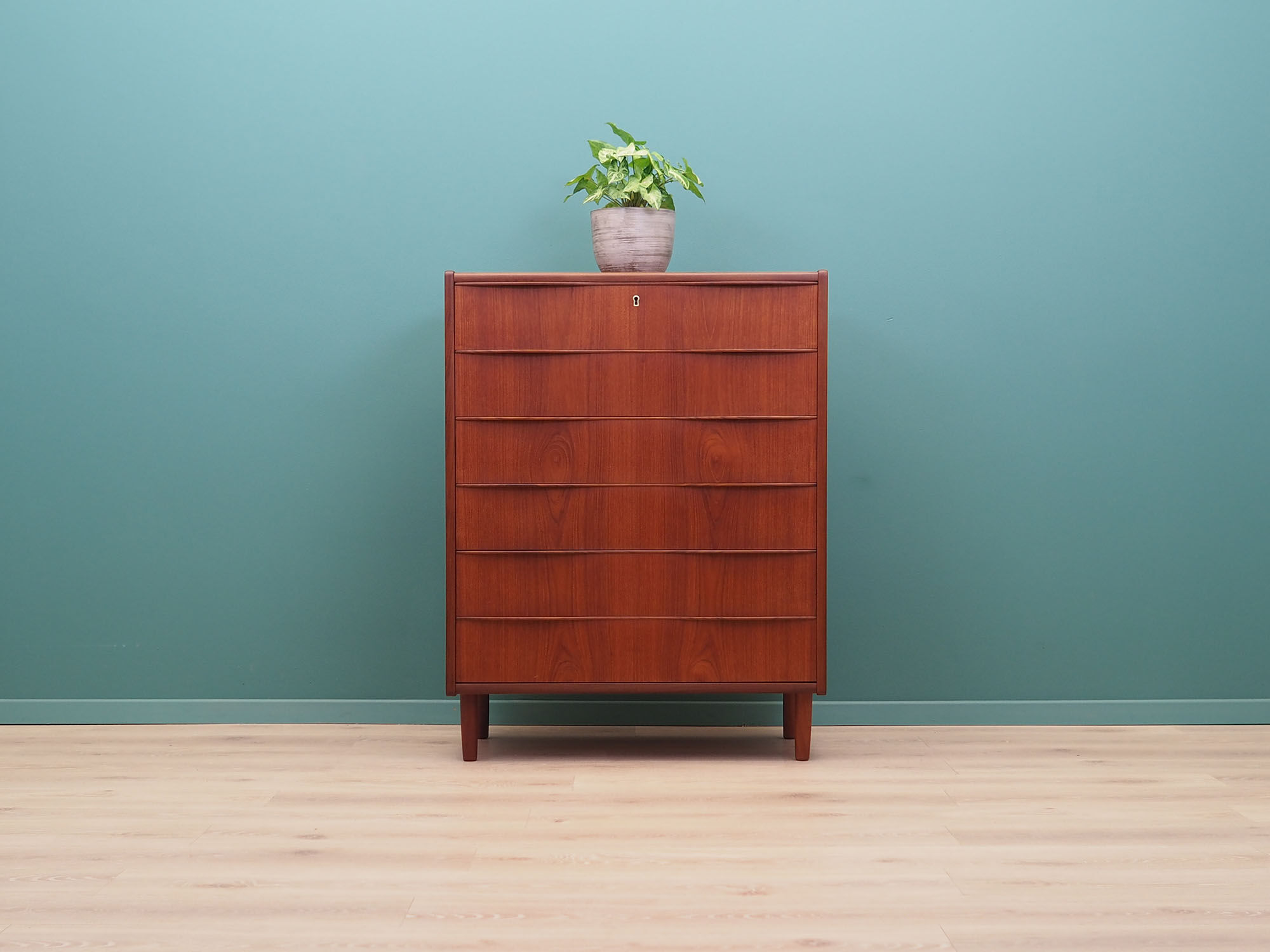 Teak chest of drawers, Danish design, 1970s, made in Denmark