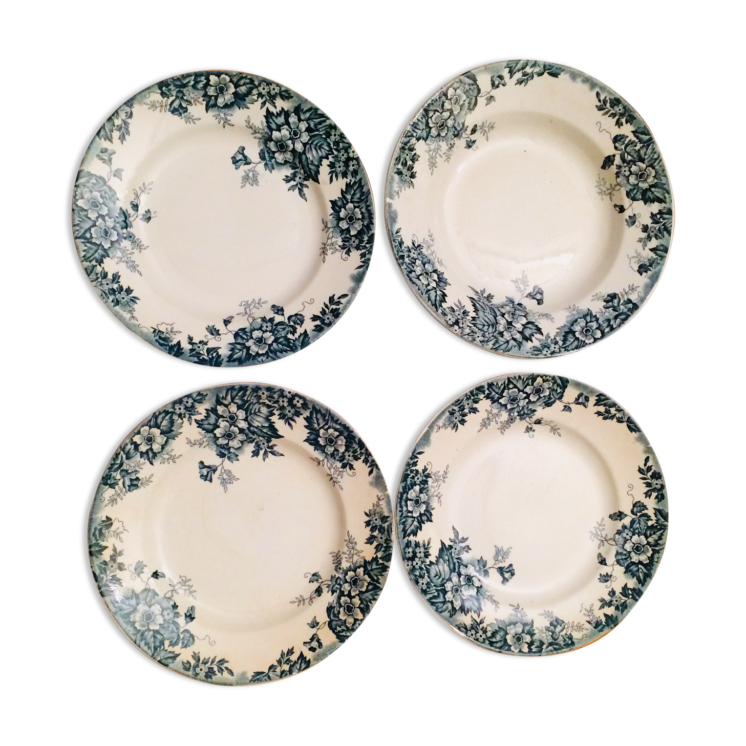 Lot of 4 Marie-Louise plates