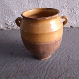 Grease pot, glazed earthenware confit pot