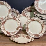 English earthenware table service part JD&S décor Edinburgh