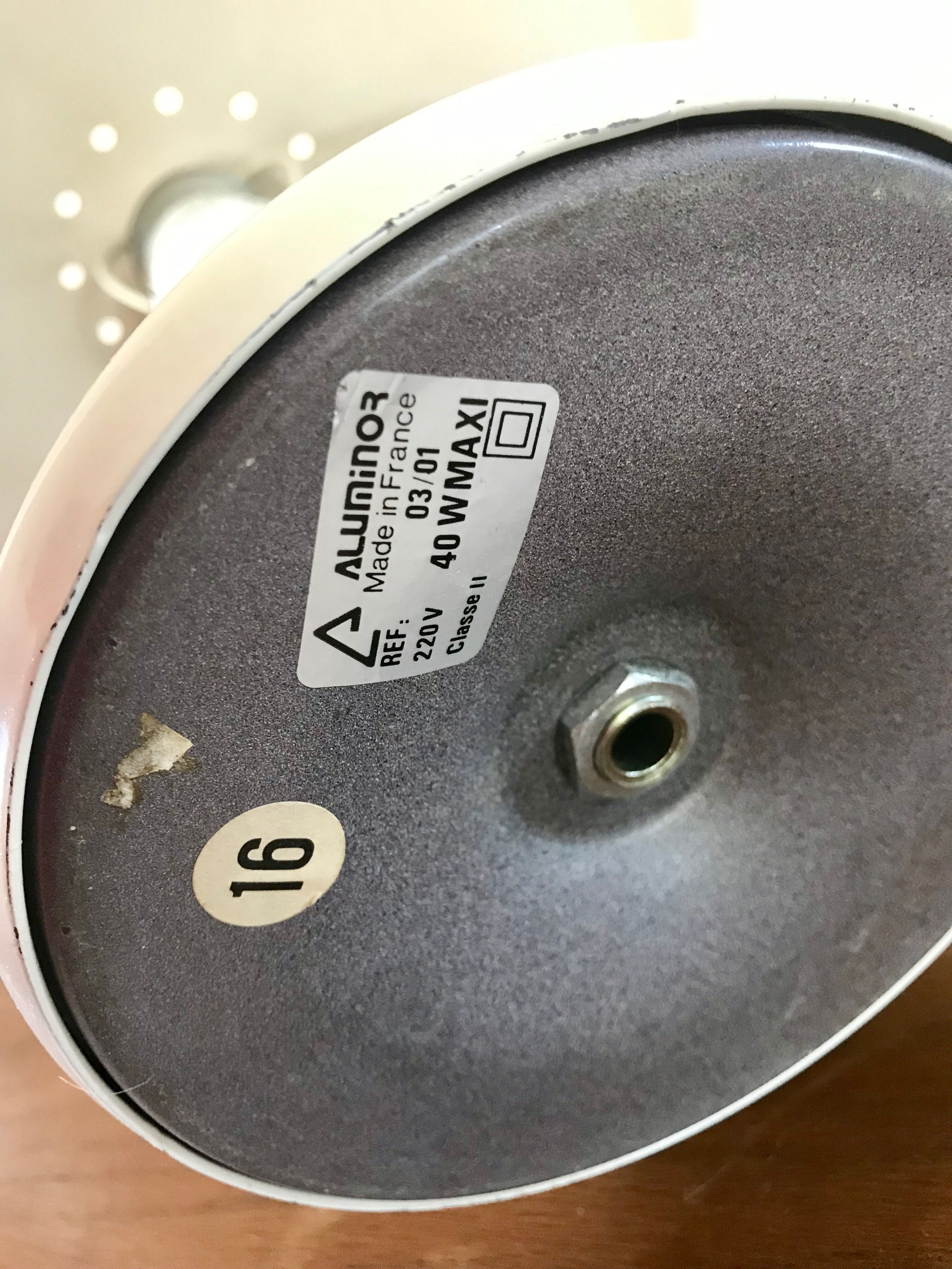 Mushroom lamp Aluminor 70 's