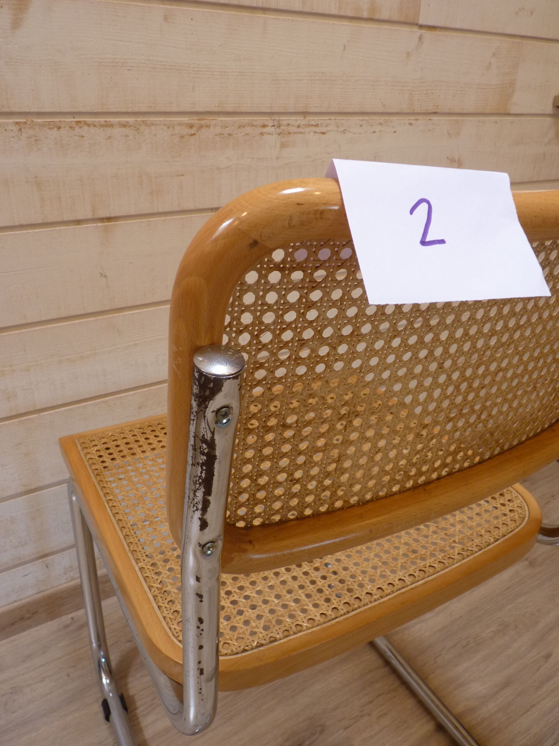 Eight chairs "Cesca B32" by Marcel Breuer