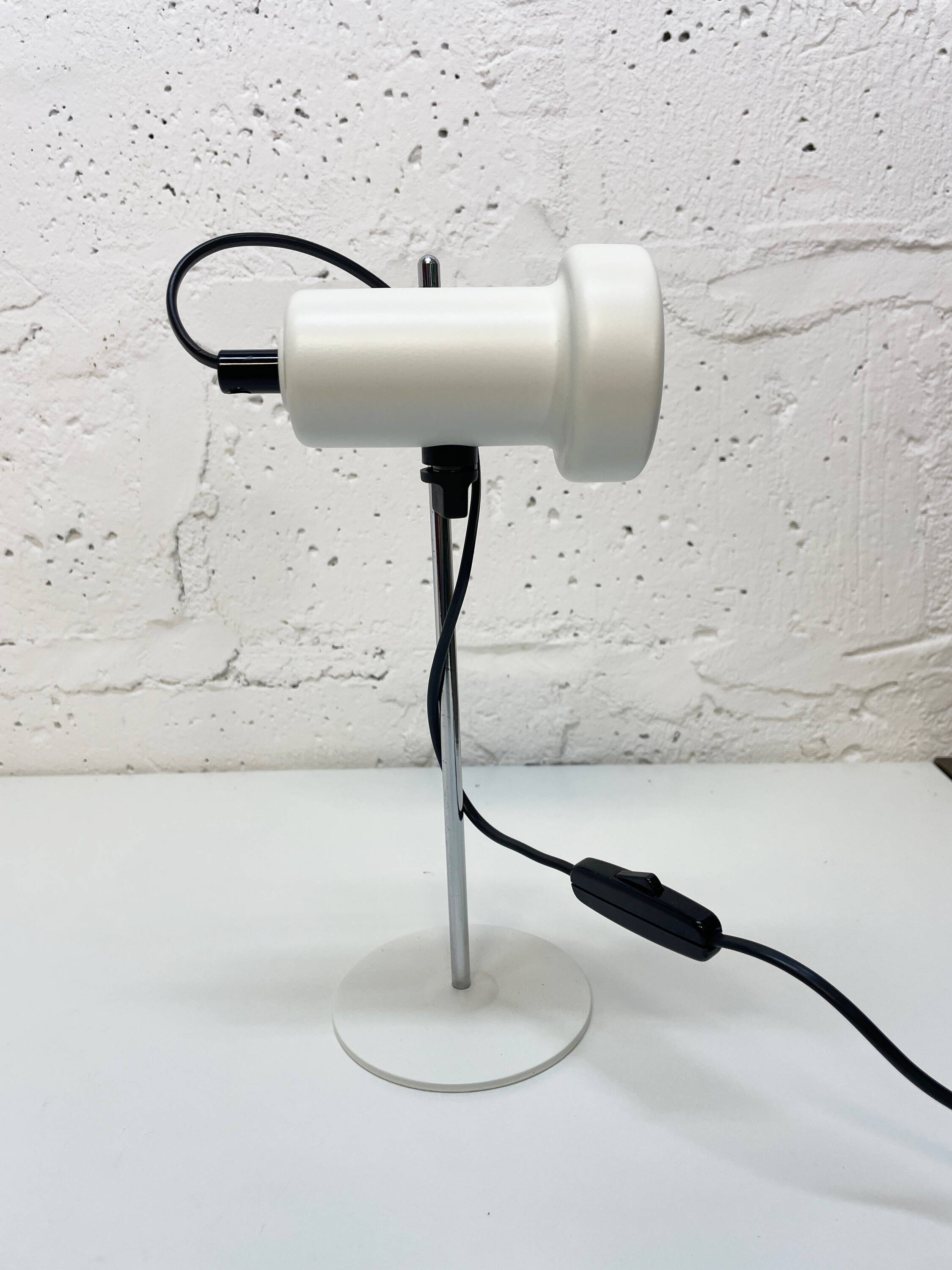 White desk lamp from, 1970s